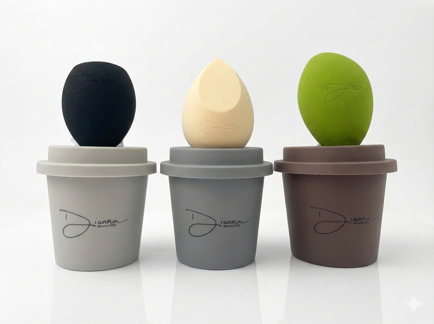 Bounce & Blend Makeup Sponge + Breathable Coffee Cup Case